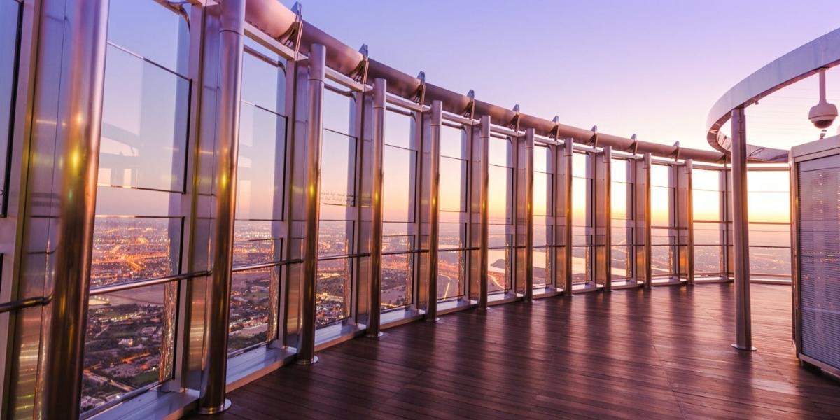 Одна из смотровых террас в небоскребе Бурдж-Халифа